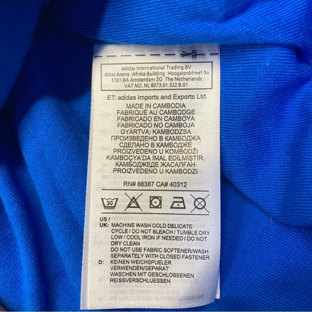 ADIDAS 💙 Trefoil Logo Hooded Windbreaker - Picture 9 of 9